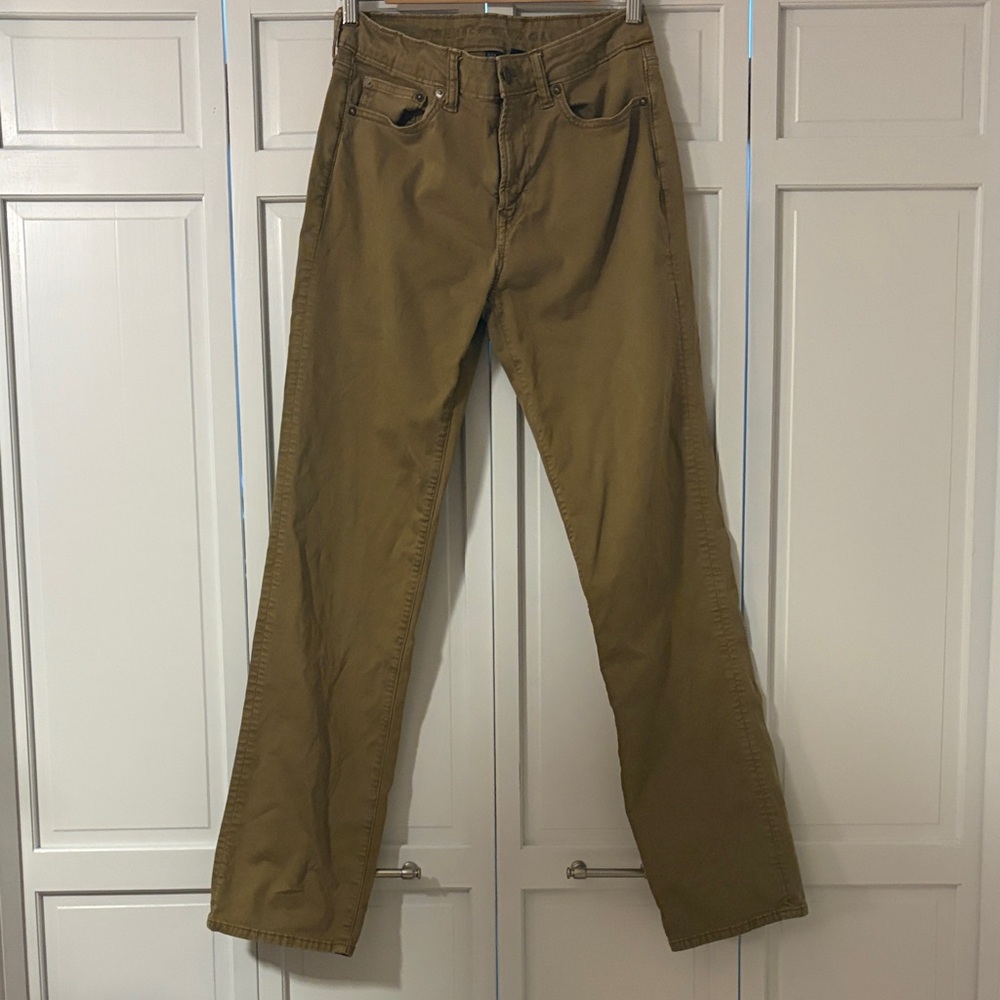 American Eagle Outfitters Flex Olive-Tan Casual Chinos